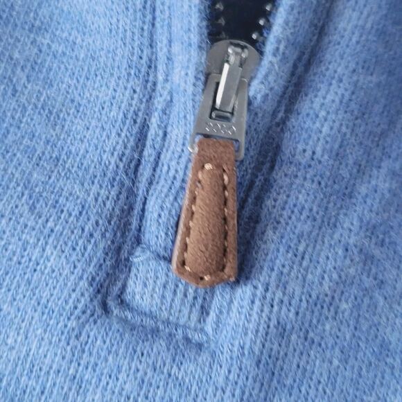 Polo Ralph Lauren ESTATE RIB Men's 1/4 Zip Light Blue Size XXL Sweater - Picture 10 of 14